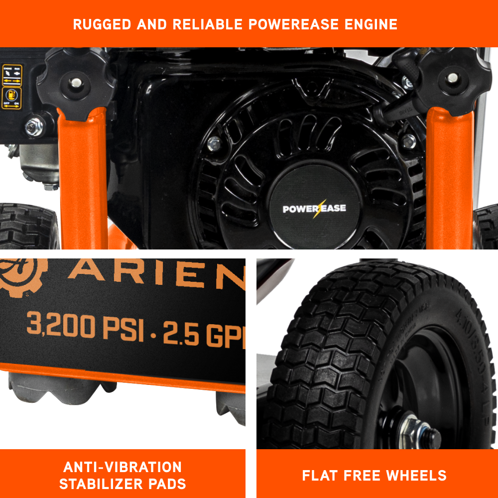 Ariens 3200PSI 2.5GPM Cold Water Gas Pressure Washer - A327AX