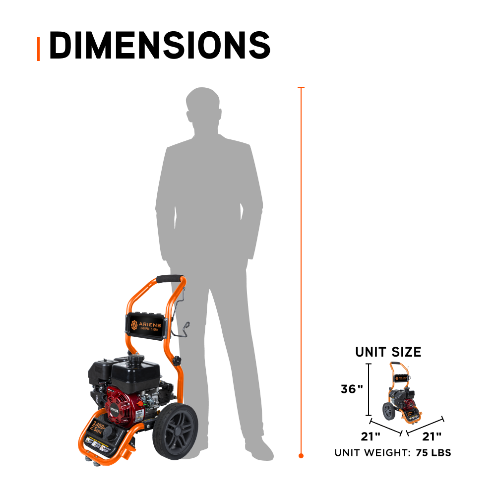 Ariens 3400PSI 2.5GPM Pressure Washer - AE3465KX