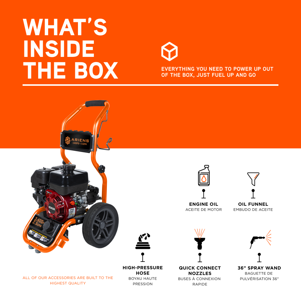 Ariens 3400PSI 2.5GPM Pressure Washer - AE3465KX
