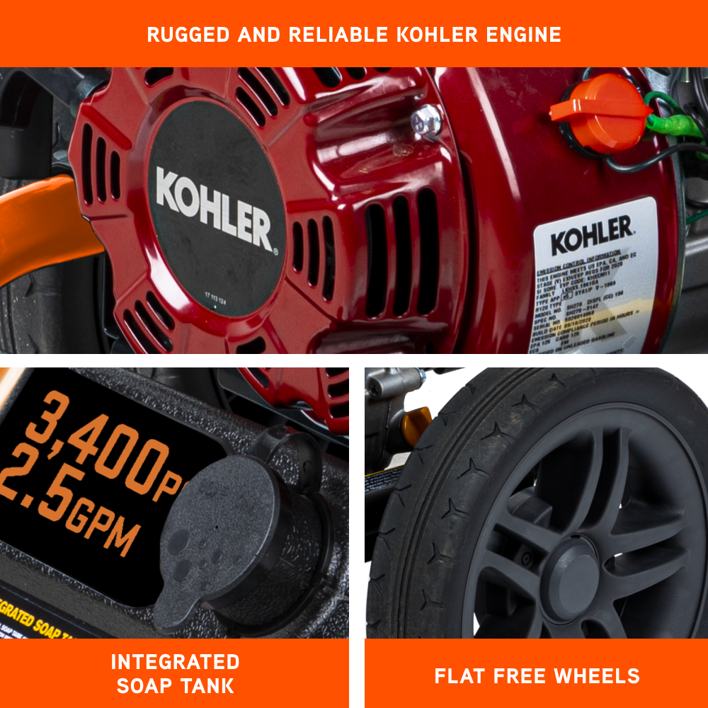 Ariens 3400PSI 2.5GPM Pressure Washer - AE3465KX