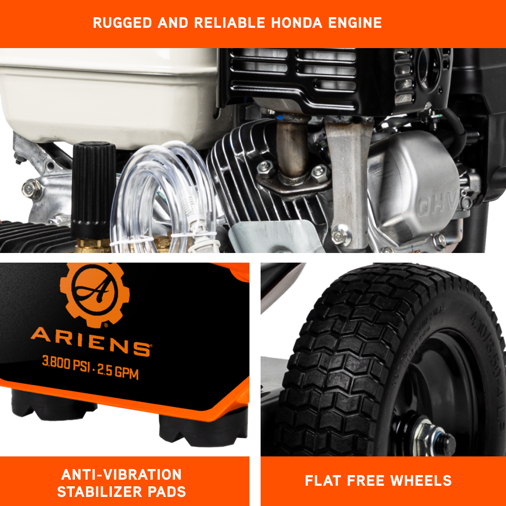 Ariens 3800PSI 2.5GPM Pressure Washer - A3865HA - 124F