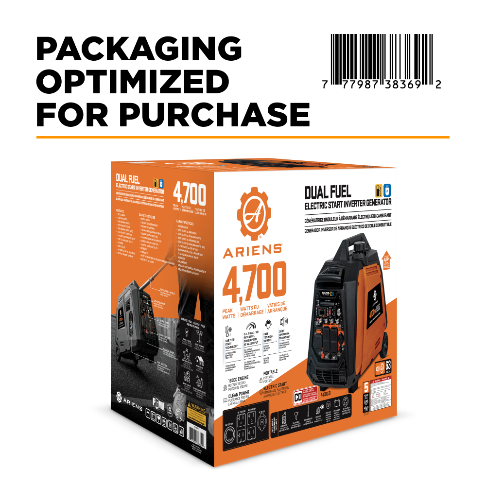 Ariens 4,700 Watt Inverter - A4700iD