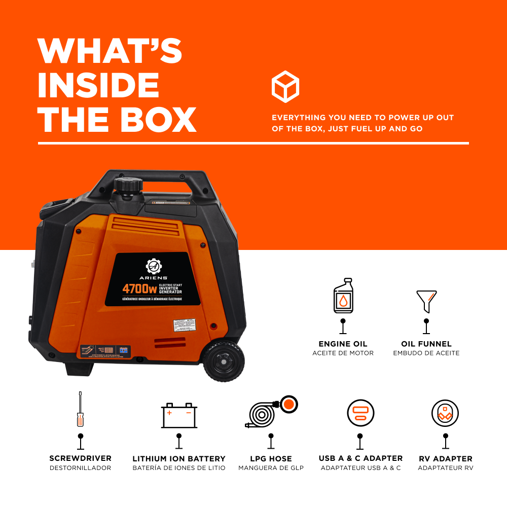Ariens 4,700 Watt Inverter - A4700iD