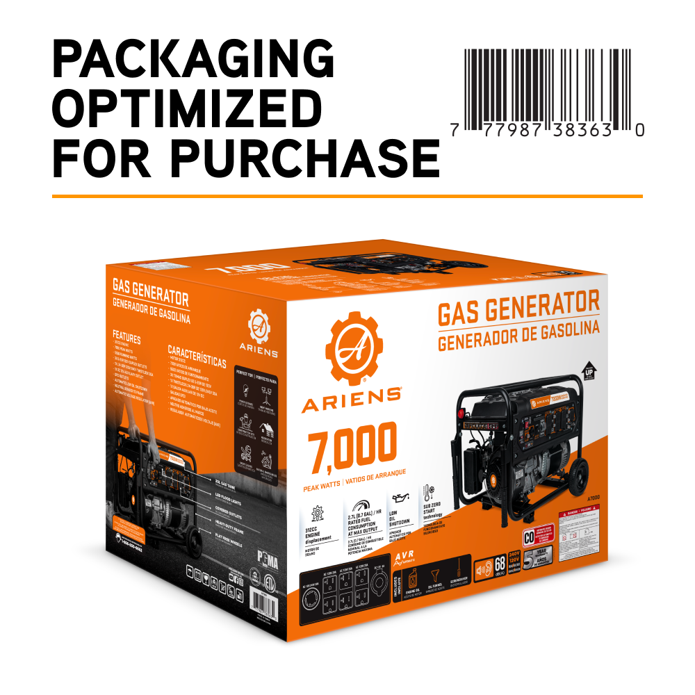 Ariens 7,000 Watt Generator - A7000