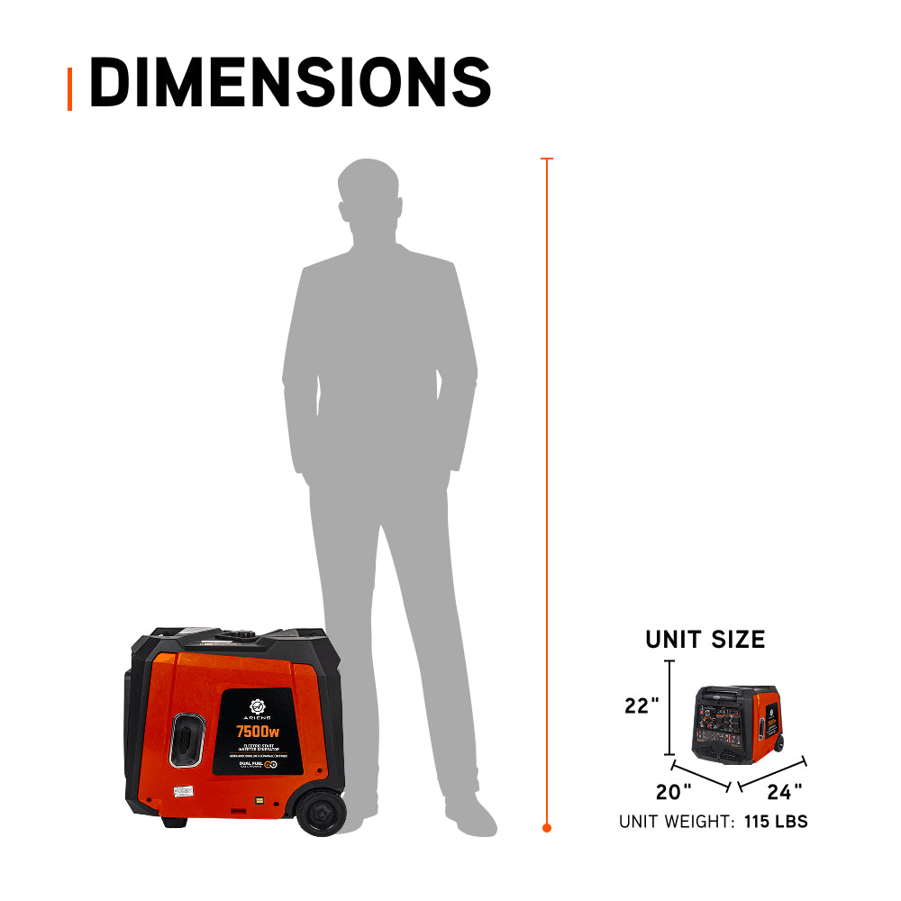 Ariens 7,500 Watt Inverter - A7500iD