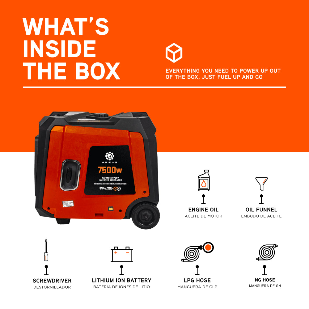 Ariens 7,500 Watt Inverter - A7500iD