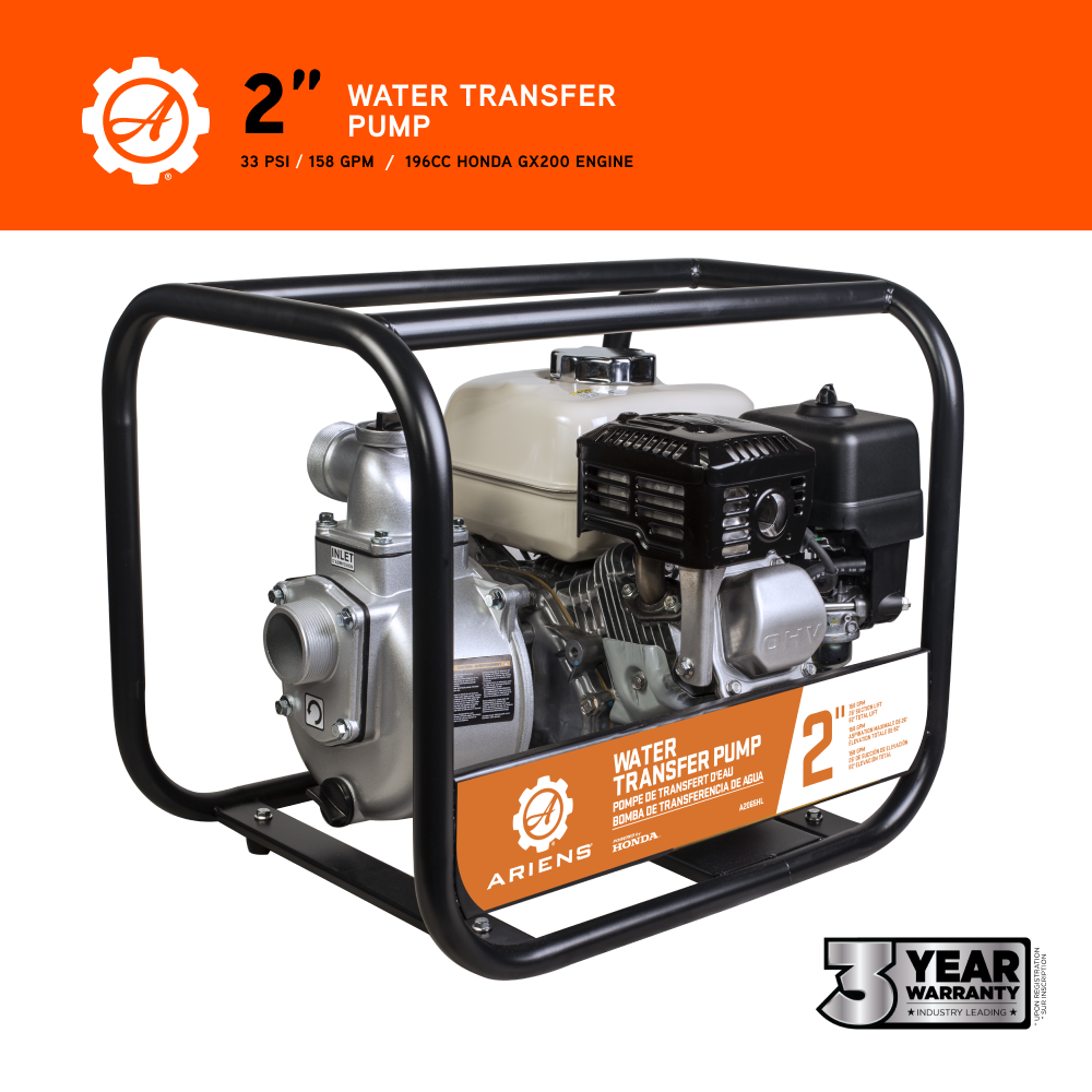 Ariens 2" 32PSI 158GPM Water Transfer Pump - A2065HL