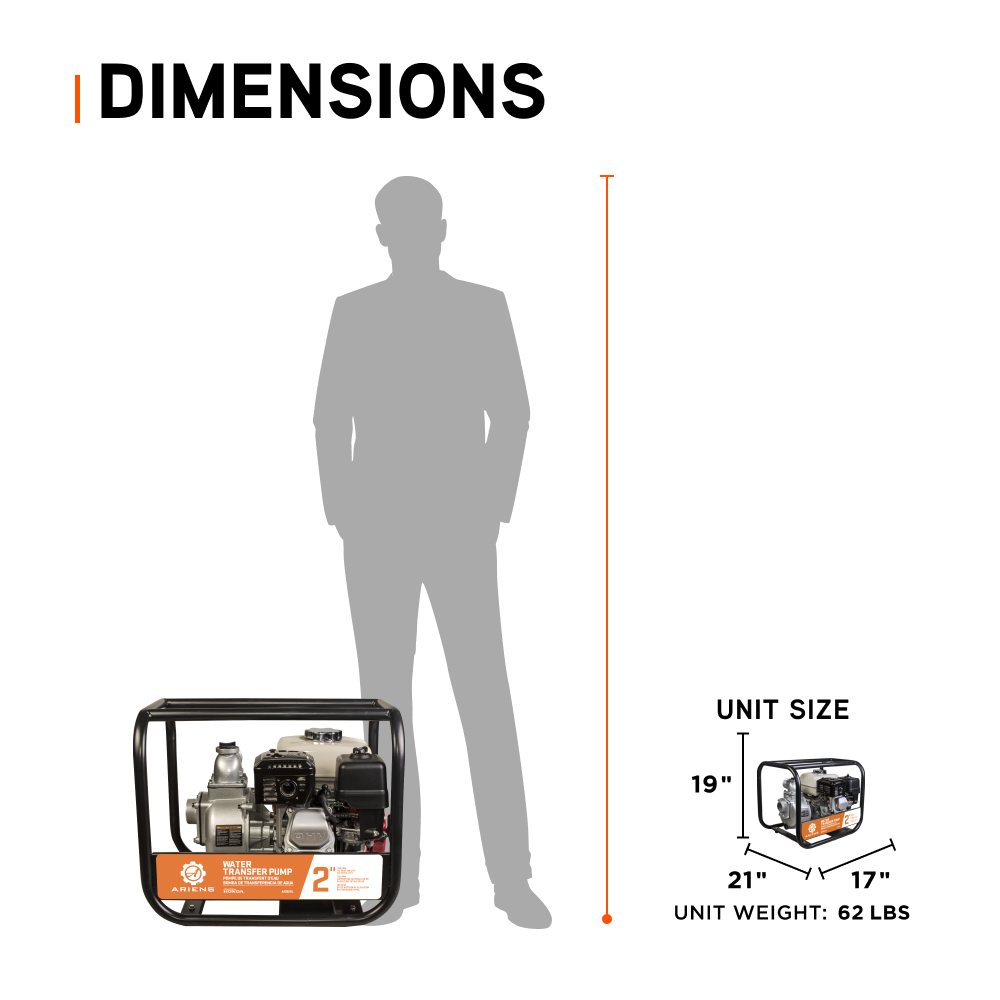 Ariens 2" 32PSI 158GPM Water Transfer Pump - A2065HL