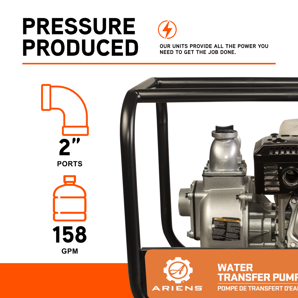 Ariens 2" 33PSI 158GPM Water Transfer Pump - A2070S