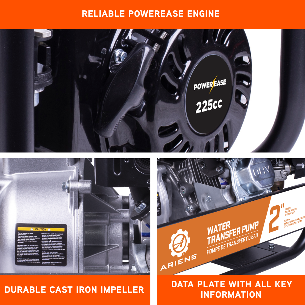 Ariens 2" 33PSI 158GPM Water Transfer Pump - A2070S