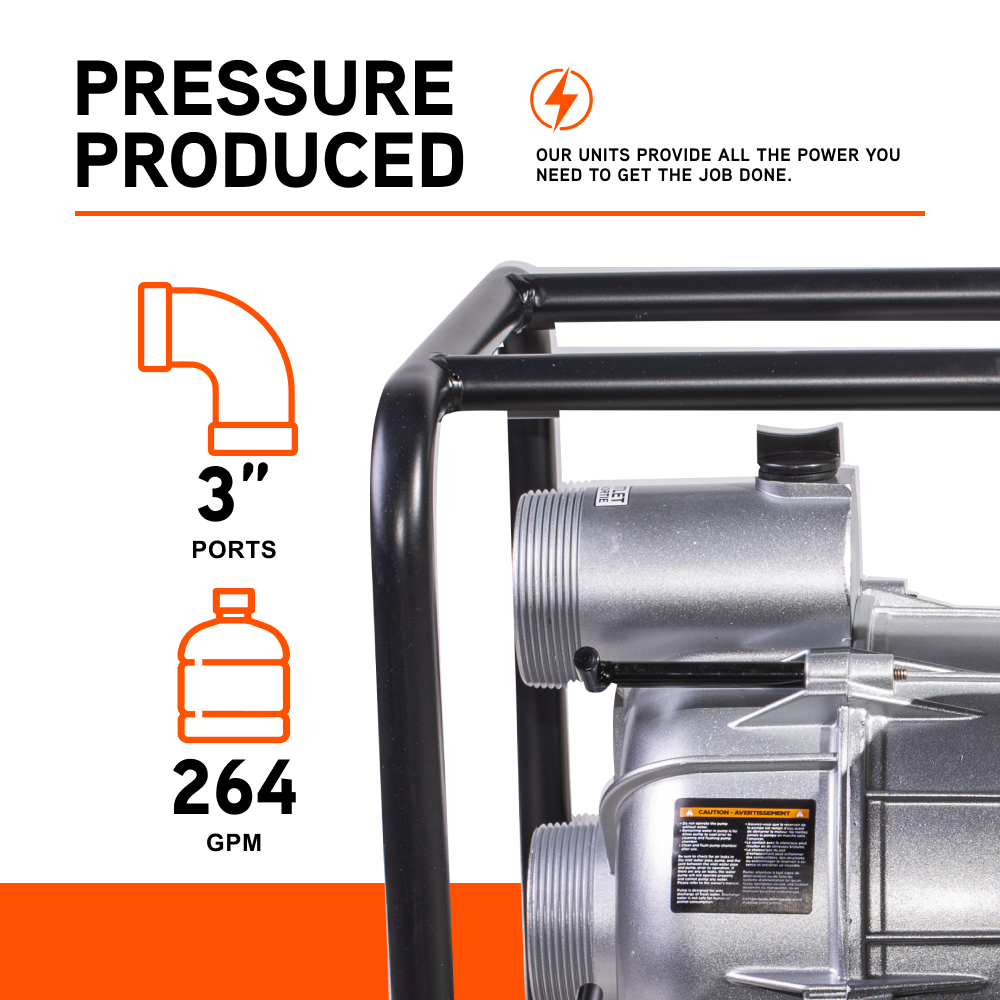 Ariens 3" 36PSI 264GPM Trash Pump - A3065HR