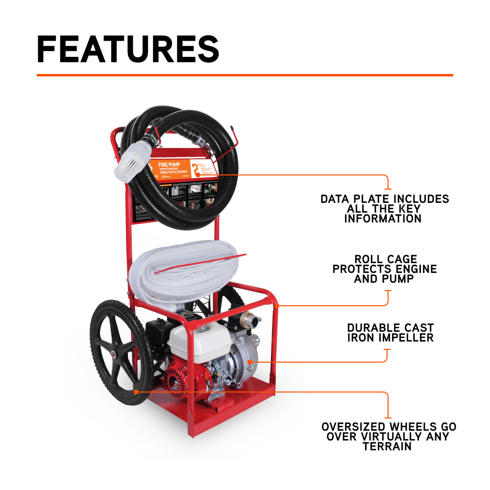 Ariens 2" 85PSI 126GPM Fire Cart Water Pump - AHP2065HD