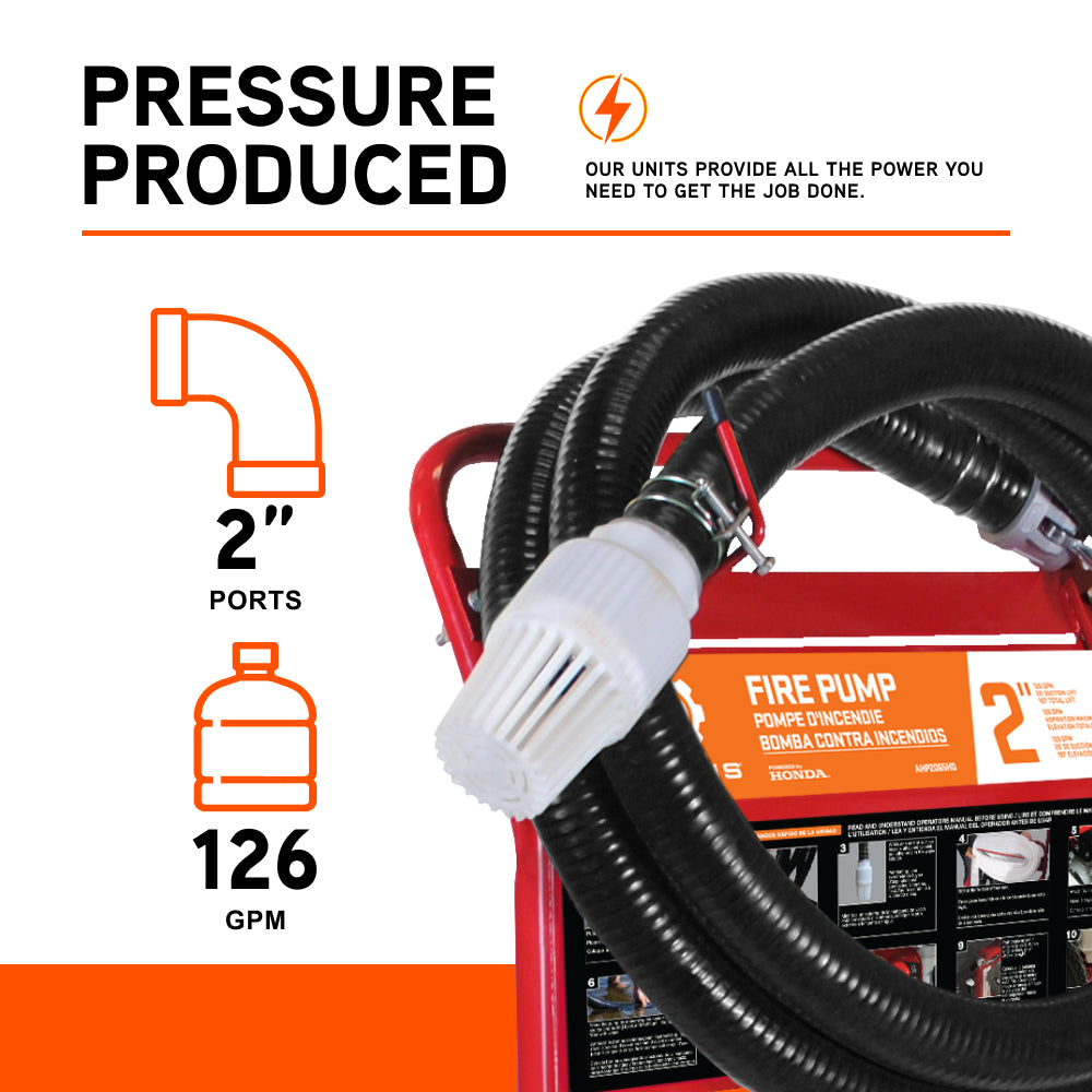 Ariens 2" 85PSI 126GPM Fire Cart Water Pump - AHP2065HD