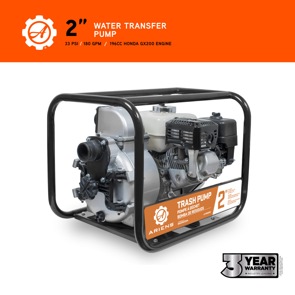 Ariens 2" 33PSI 180GPM Water Transfer Pump - ATP2065HR