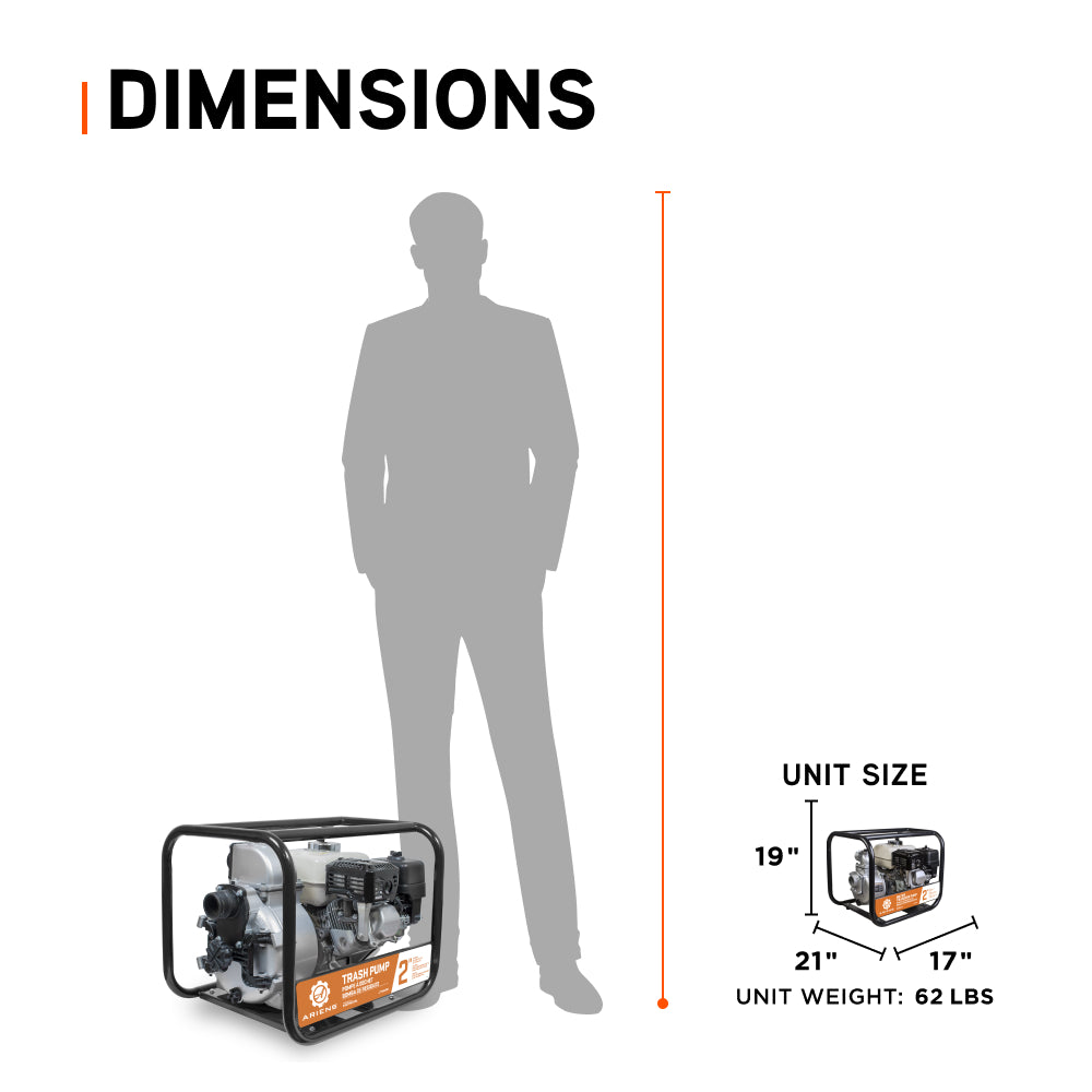 Ariens 2" 33PSI 180GPM Water Transfer Pump - ATP2065HR