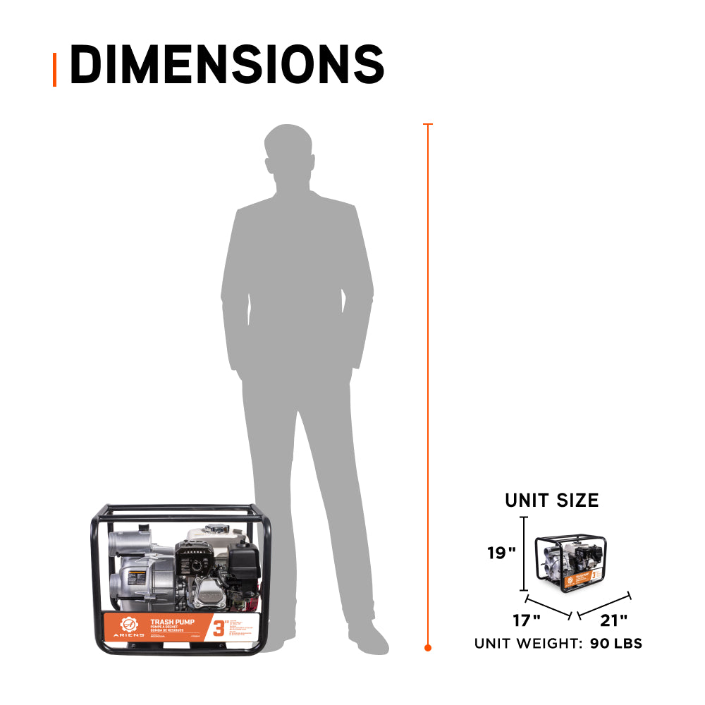 Ariens 3" 36PSI 264GPM Water Transfer Pump - ATP3065HR