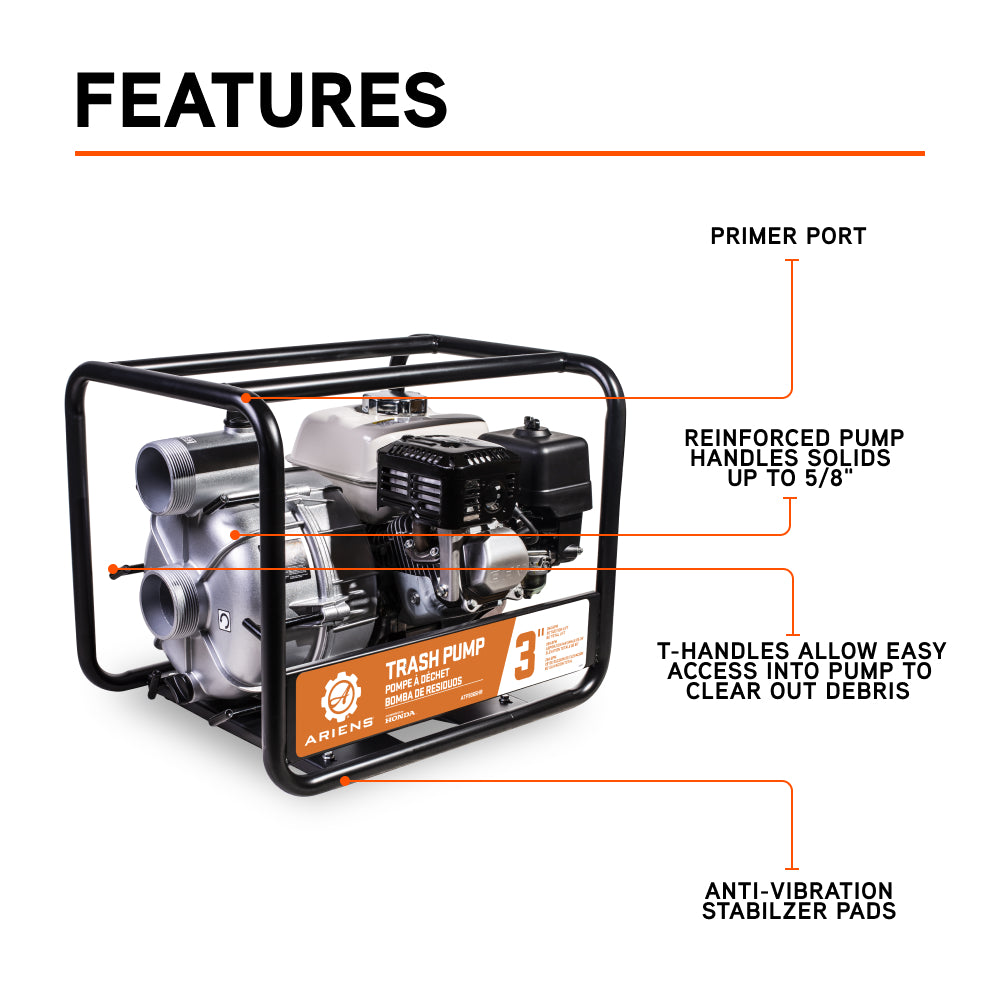 Ariens 3" 36PSI 264GPM Water Transfer Pump - ATP3065HR
