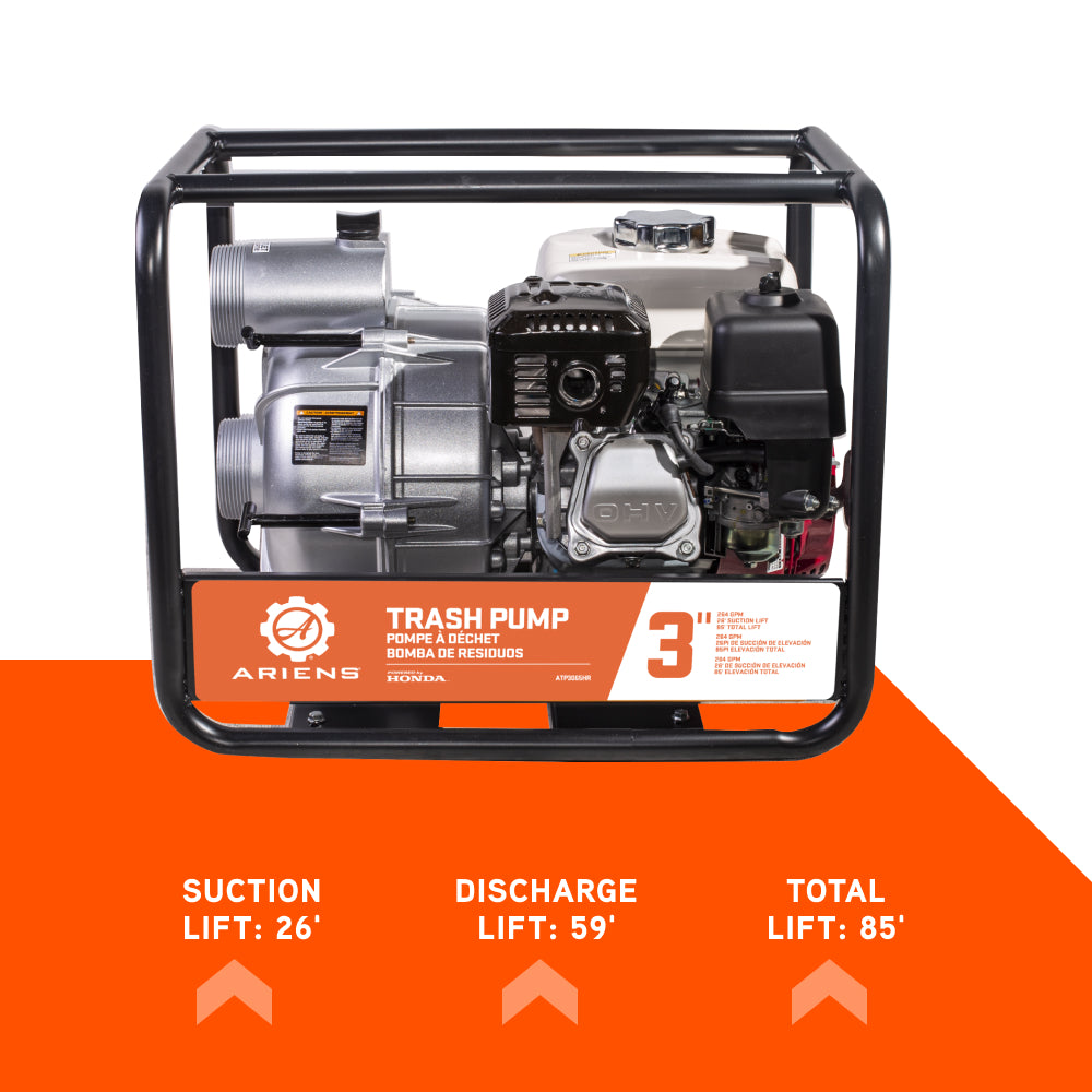 Ariens 3" 36PSI 264GPM Water Transfer Pump - ATP3065HR