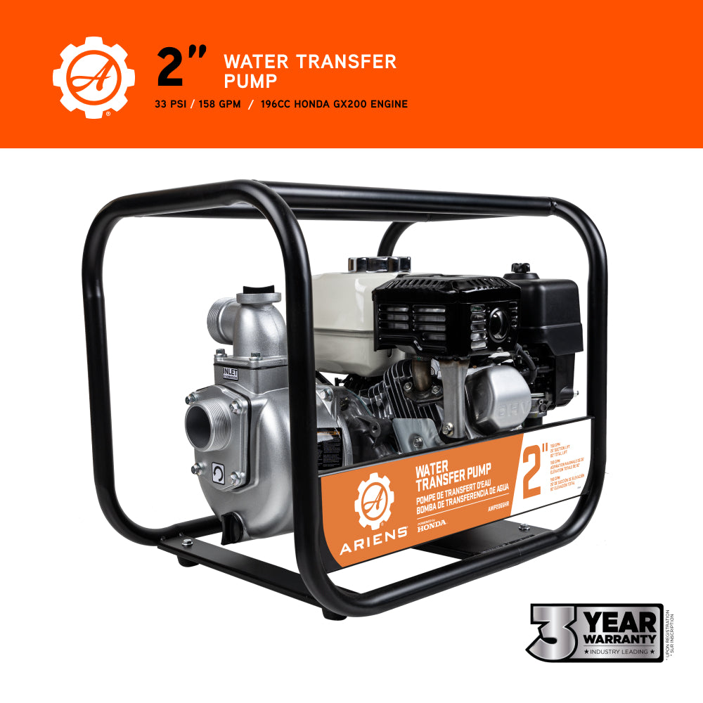 Ariens 2" 33PSI 158GPM Water Transfer Pump - AWP2065HR