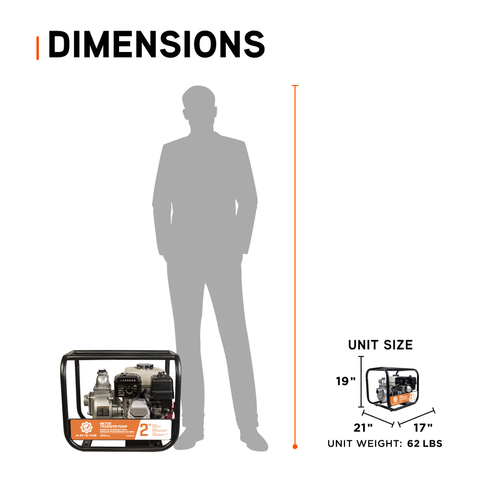 Ariens 2" 33PSI 158GPM Water Transfer Pump - AWP2065HR