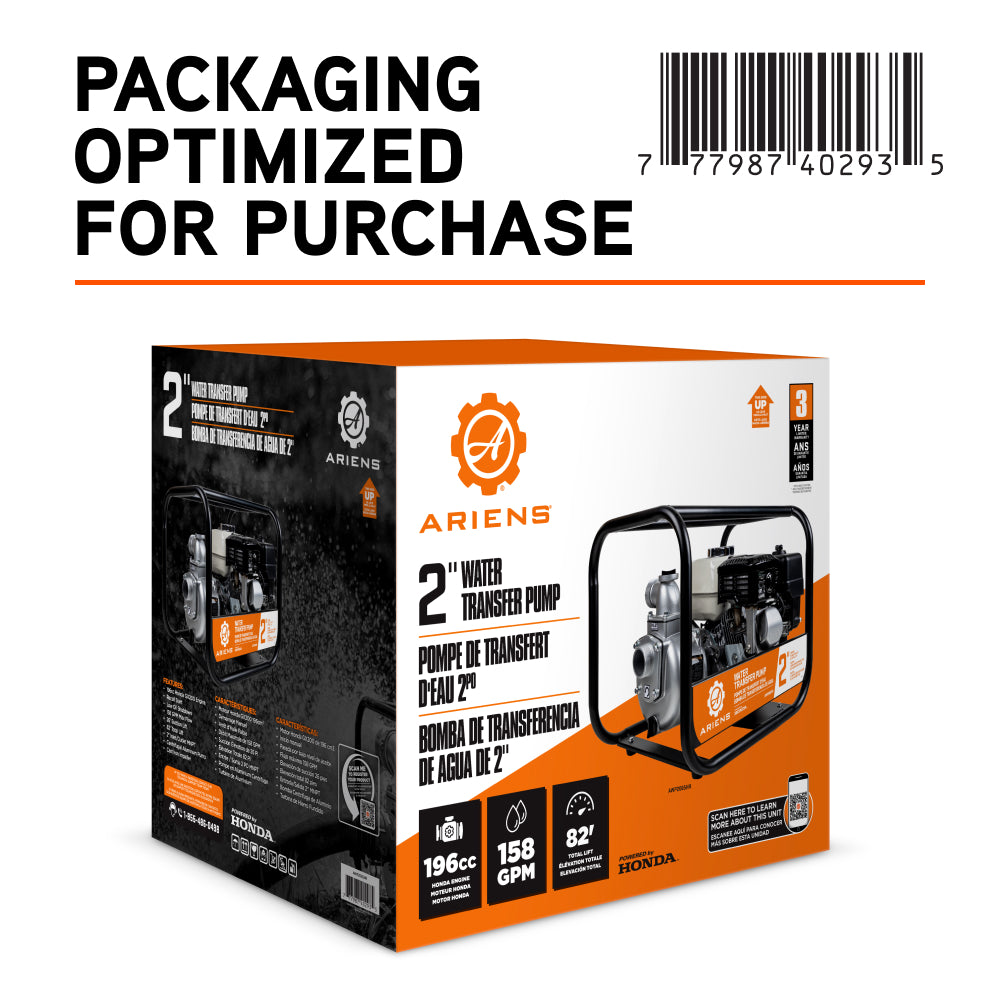 Ariens 2" 33PSI 158GPM Water Transfer Pump - AWP2065HR