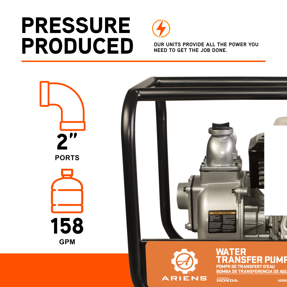 Ariens 2" 33PSI 158GPM Water Transfer Pump - AWP2065HR