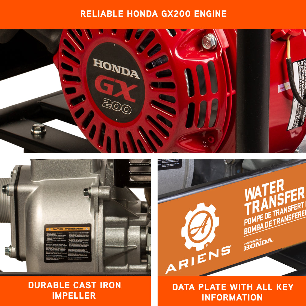 Ariens 2" 33PSI 158GPM Water Transfer Pump - AWP2065HR