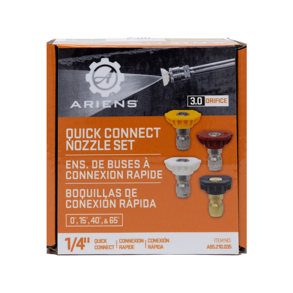 Ariens 3" Quick Connect Pressure Washer Nozzle Set - A85.210.030BEP