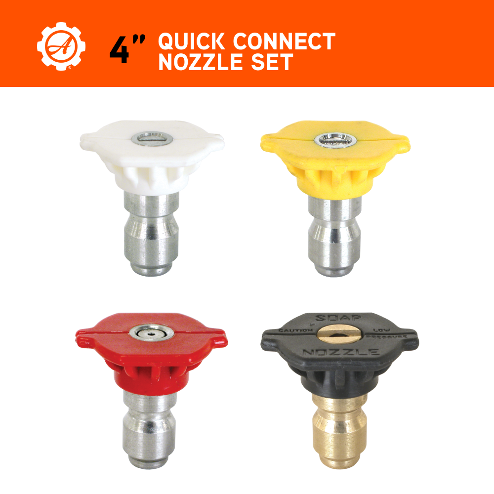 Ariens 4" Quick Connect Pressure Washer Nozzle Set - A85.210.040BEP