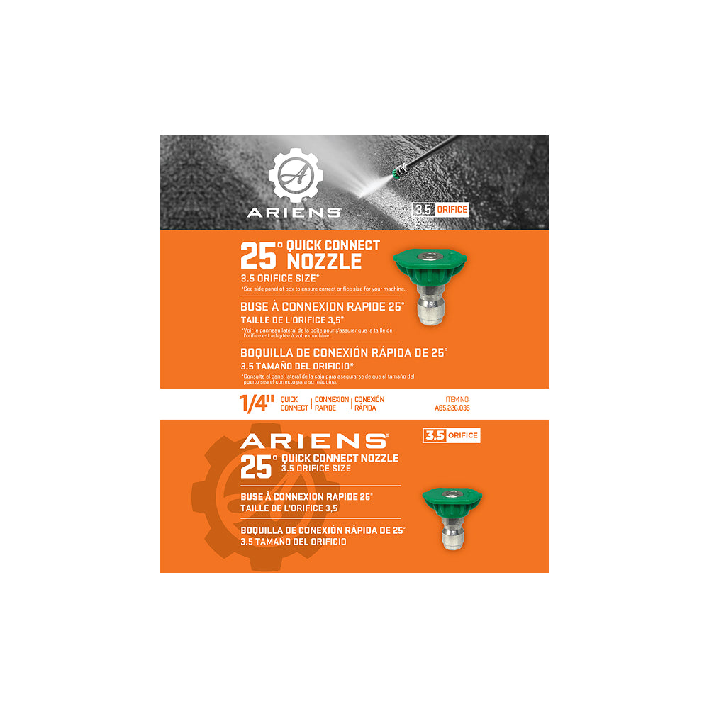 Ariens 35 Quick Connect Spray Nozzle 25° - A85.226.035
