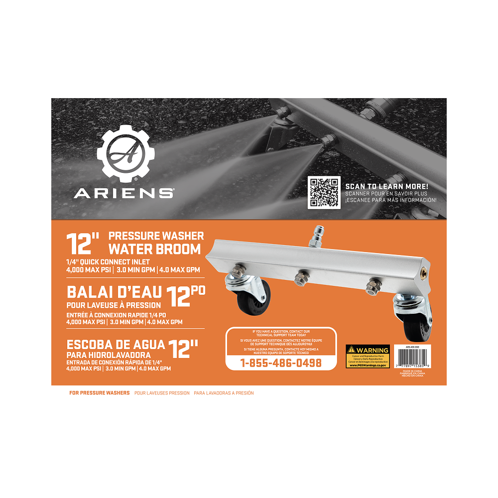 Ariens 12" Pressure Washer Water Broom - A85.400.060
