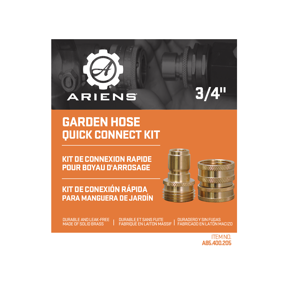 Ariens 3/4" Garden Hose Quick Connect Kit - A85.400.205