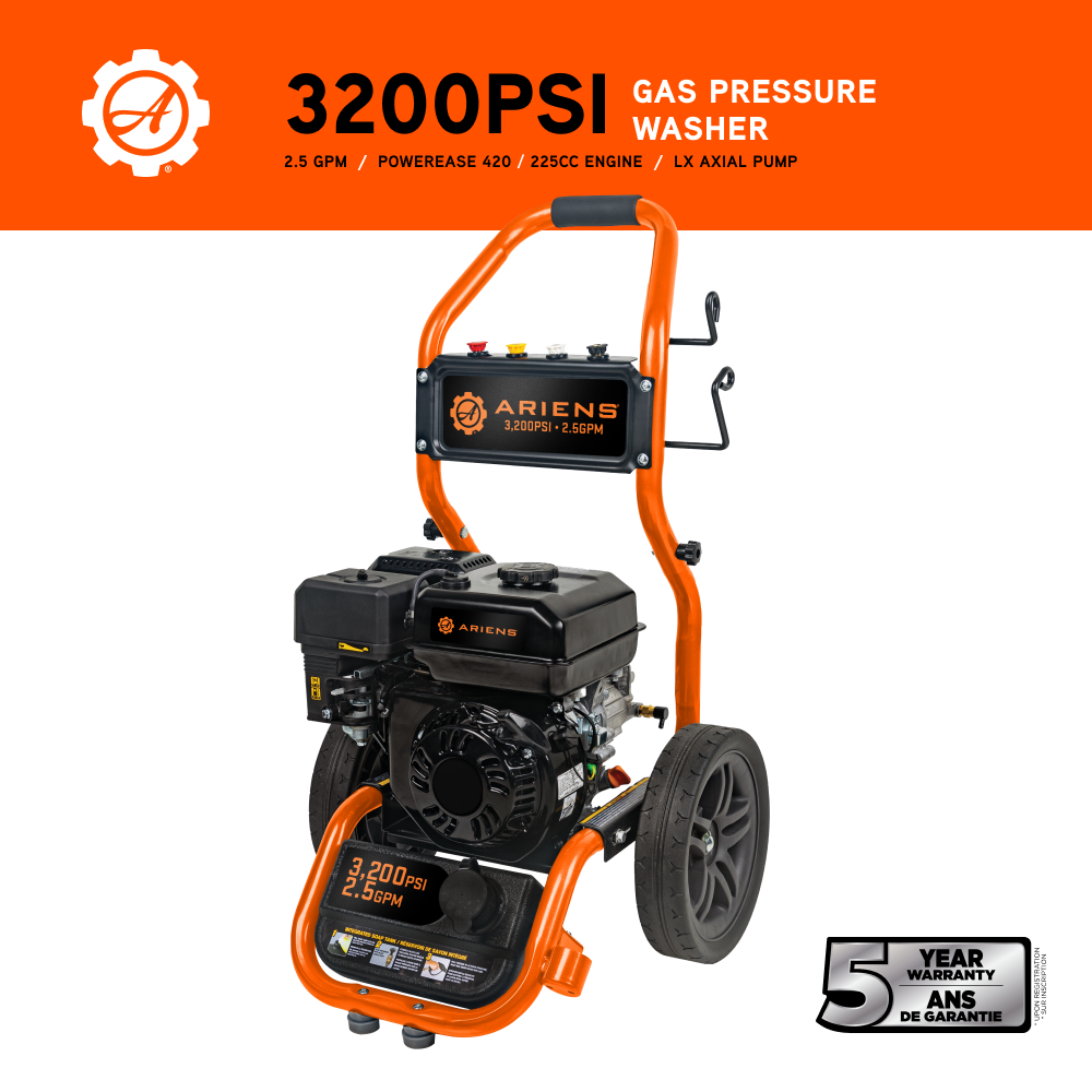 Ariens 3200PSI 2.5GPM Pressure Washer - AE327AX - 122F
