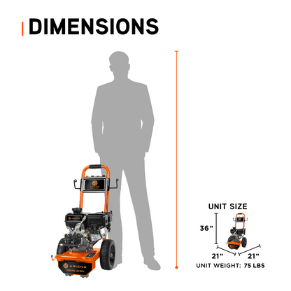 Ariens 3200PSI 2.5GPM Cold Water Gas Pressure Washer - A327AX