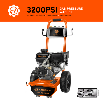 Ariens 3200PSI 2.5GPM Cold Water Gas Pressure Washer - A327AX
