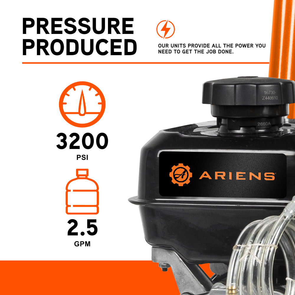 Ariens 3200PSI 2.5GPM Cold Water Gas Pressure Washer - A327AX