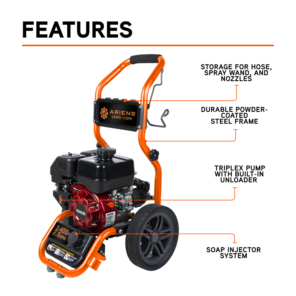 Ariens 3400PSI 2.5GPM Pressure Washer - AE3465KX