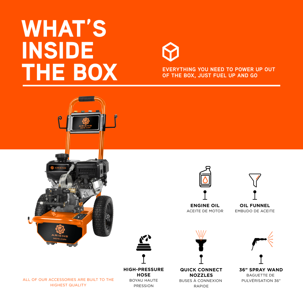 Ariens 3400PSI 2.5GPM Pressure Washer - A3475AX