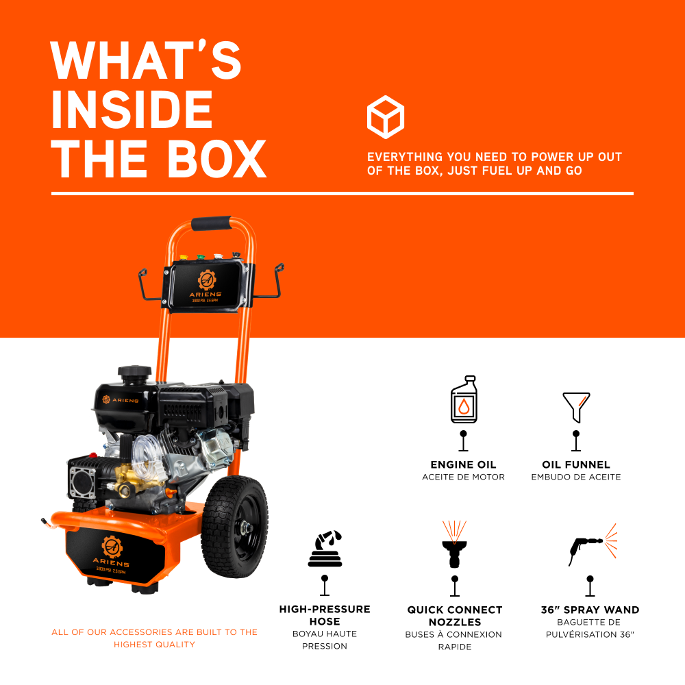 Ariens 3800PSI 2.5GPM Pressure Washer - A3875AA
