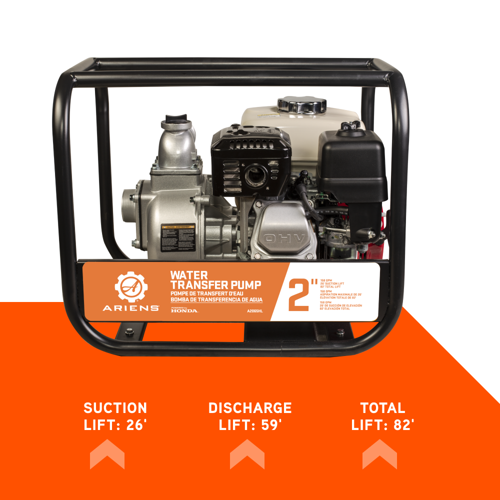 Ariens 2" 32PSI 158GPM Water Transfer Pump - A2065HL