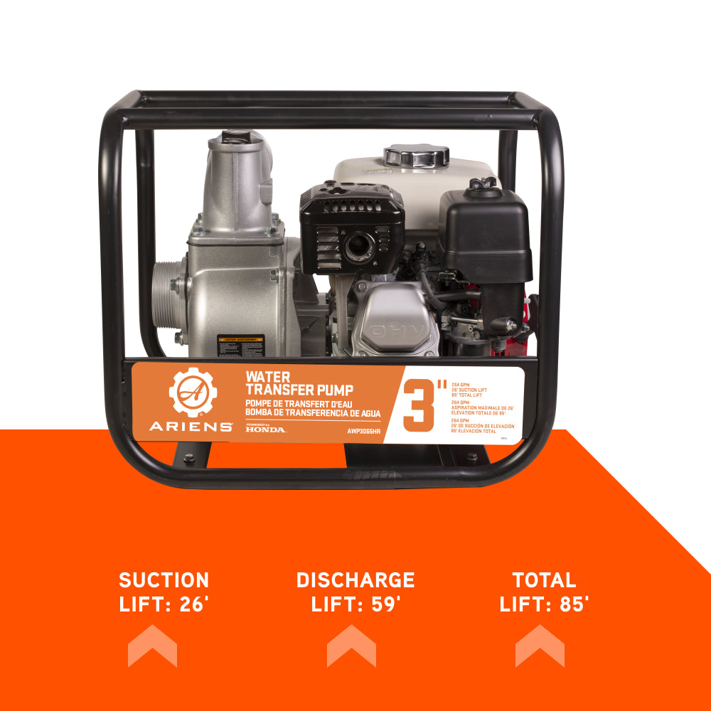 Ariens 3" 35PSI 264GPM Water Transfer Pump - AWP3065HR